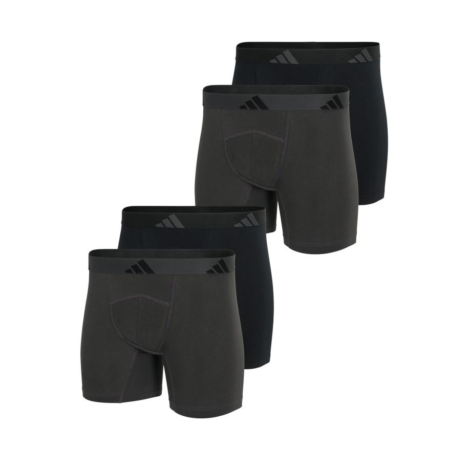 Adidas ADIDAS SPORTSWEAR Boxershorts Active Flex Cotton Ergonomic donkergrijs / zwart -