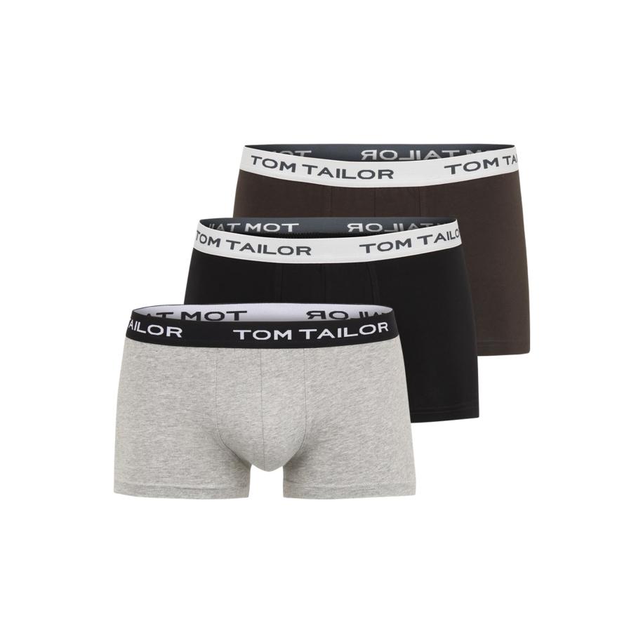Tom Tailor TOM TAILOR Boxershorts antraciet / grijs gemêleerd / zwart / wit -