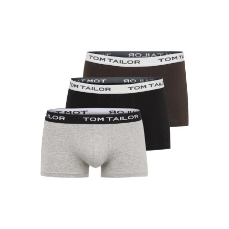 Tom Tailor TOM TAILOR Boxershorts antraciet / grijs gemêleerd / zwart / wit
