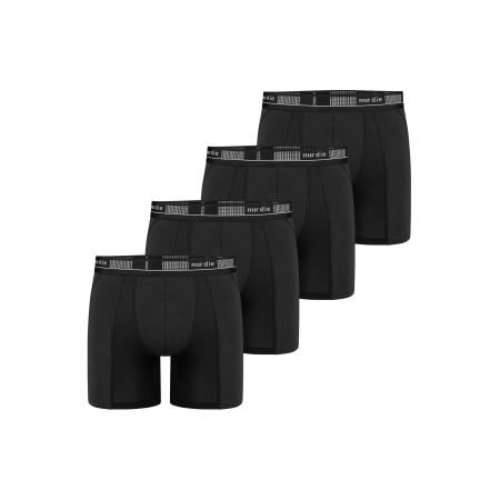 Nur Die Nur Die Boxershorts Long Boxer Cotton Active zwart