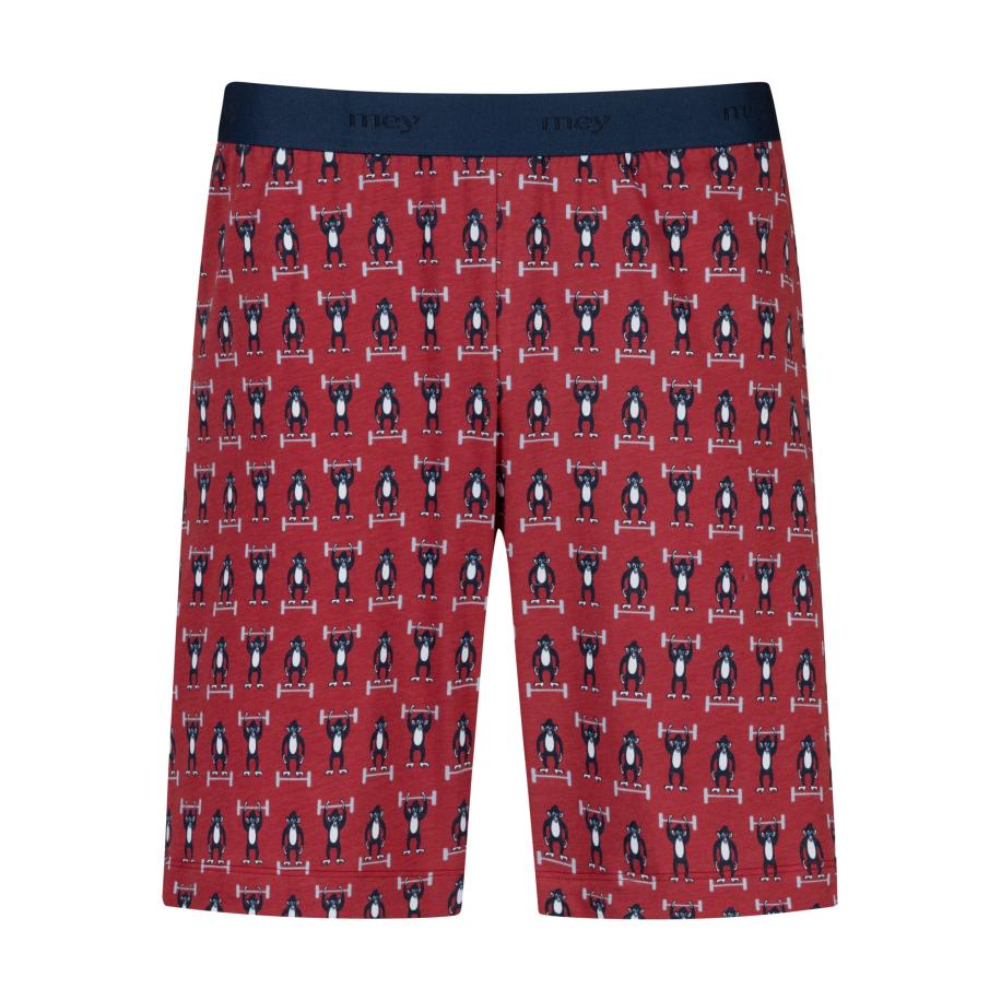 Mey Mey Boxershorts Athletic Monkey lichtgrijs / rood / zwart / wit -