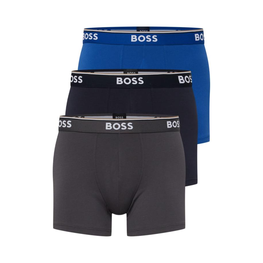 Hugo Boss BOSS Boxershorts Power indigo / nachtblauw / donkergrijs / wit -