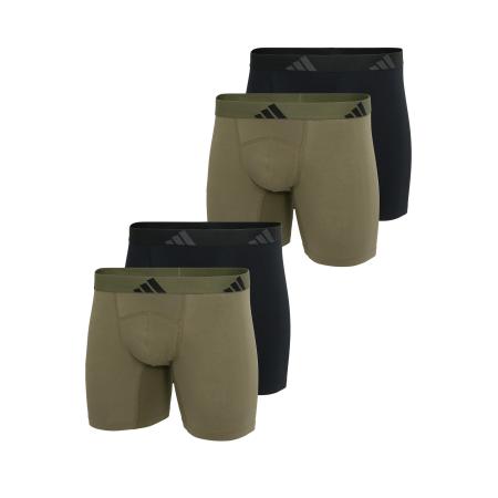 Adidas ADIDAS SPORTSWEAR Boxershorts Active Flex Cotton Ergonomic kaki / zwart