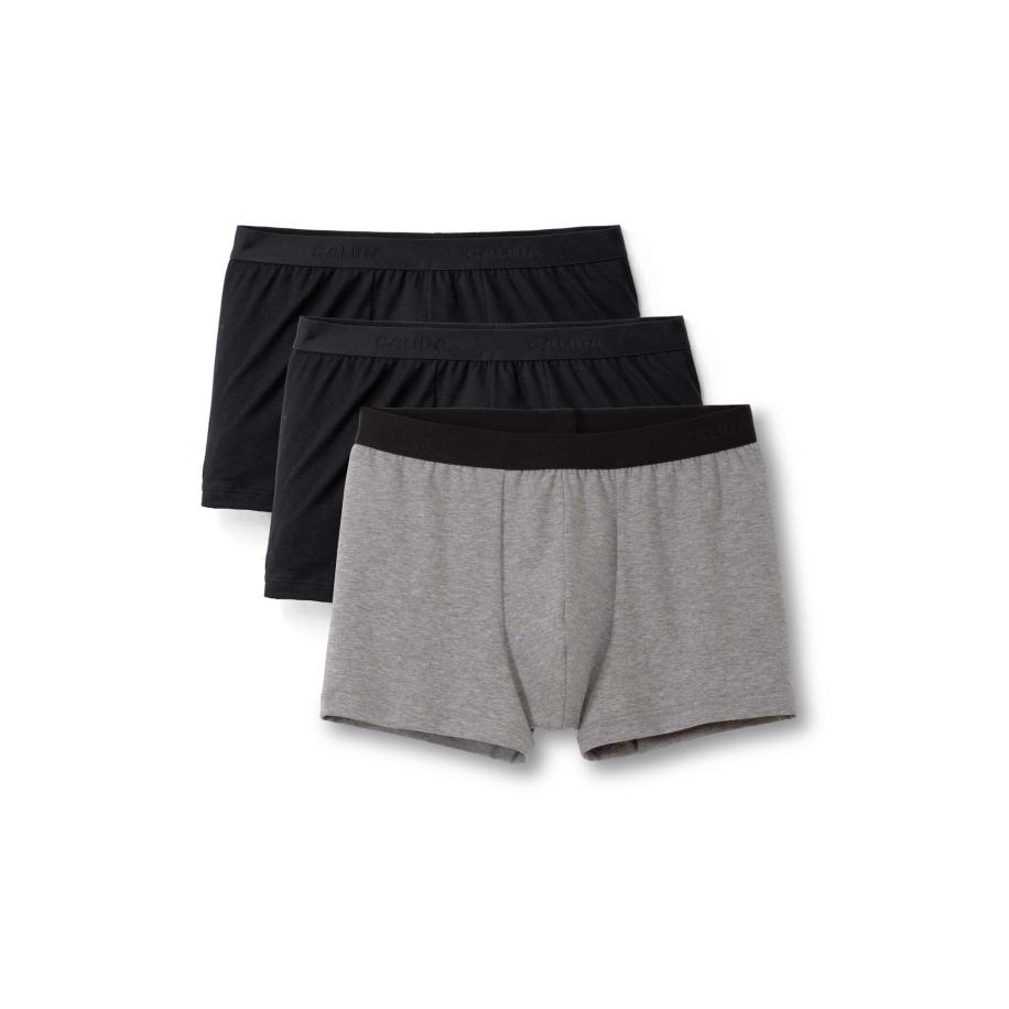 Calida CALIDA Boxershorts grijs gemêleerd / zwart -