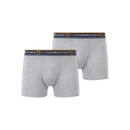 Jan Vanderstorm Boxershorts grijs, Effen