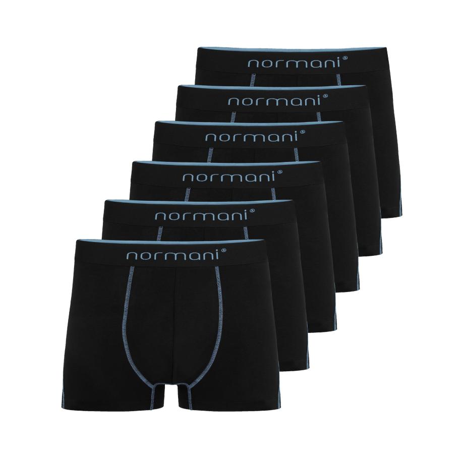 normani Boxershorts lichtblauw / zwart Zwart