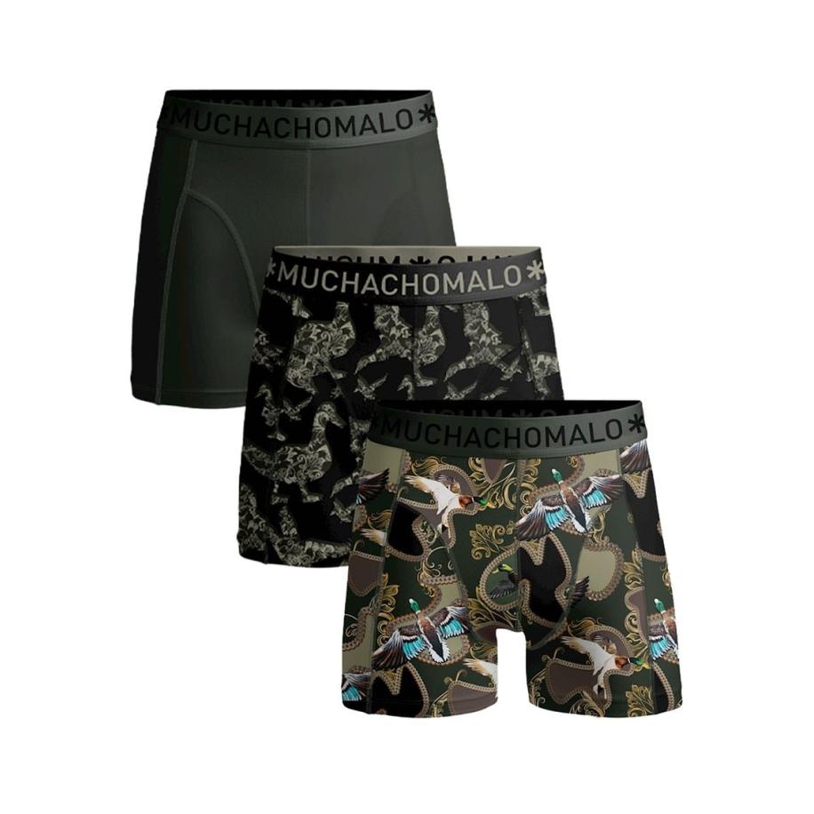 Muchachomalo Boxershorts 3-Pack Man Duck Groen