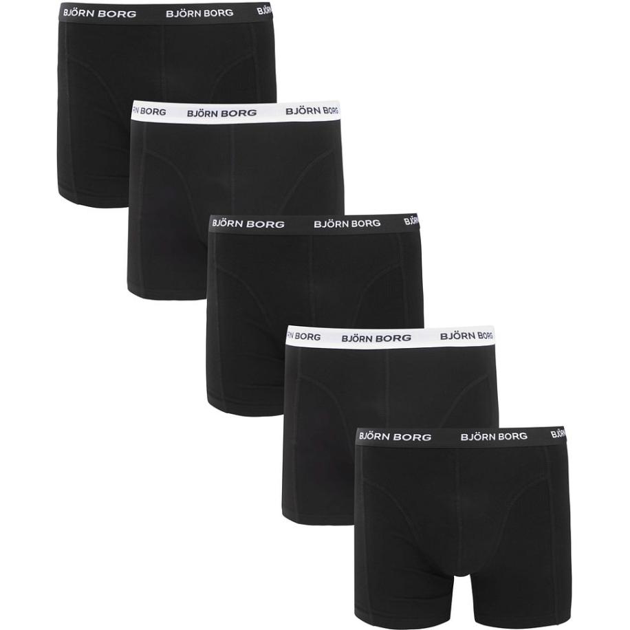 Bjorn Borg Boxers Cotton Stretch 5-Pack Zwart Zwart