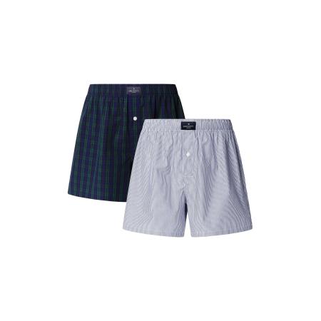 Hackett London Boxershorts Tartan navy / lichtblauw / groen / wit