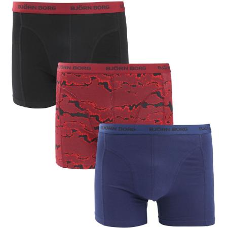 Bjorn Borg Boxers 3Pack Stretch Blauw Rood