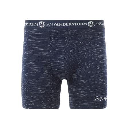 Jan Vanderstorm Boxershorts donkerblauw, Bedrukt