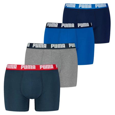 Puma PUMA Boxershorts navy / ultramarine blauw / grijs gemêleerd / wit