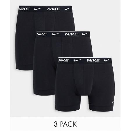 Nike - Set van 3 boxershorts van katoen met stretch in zwart