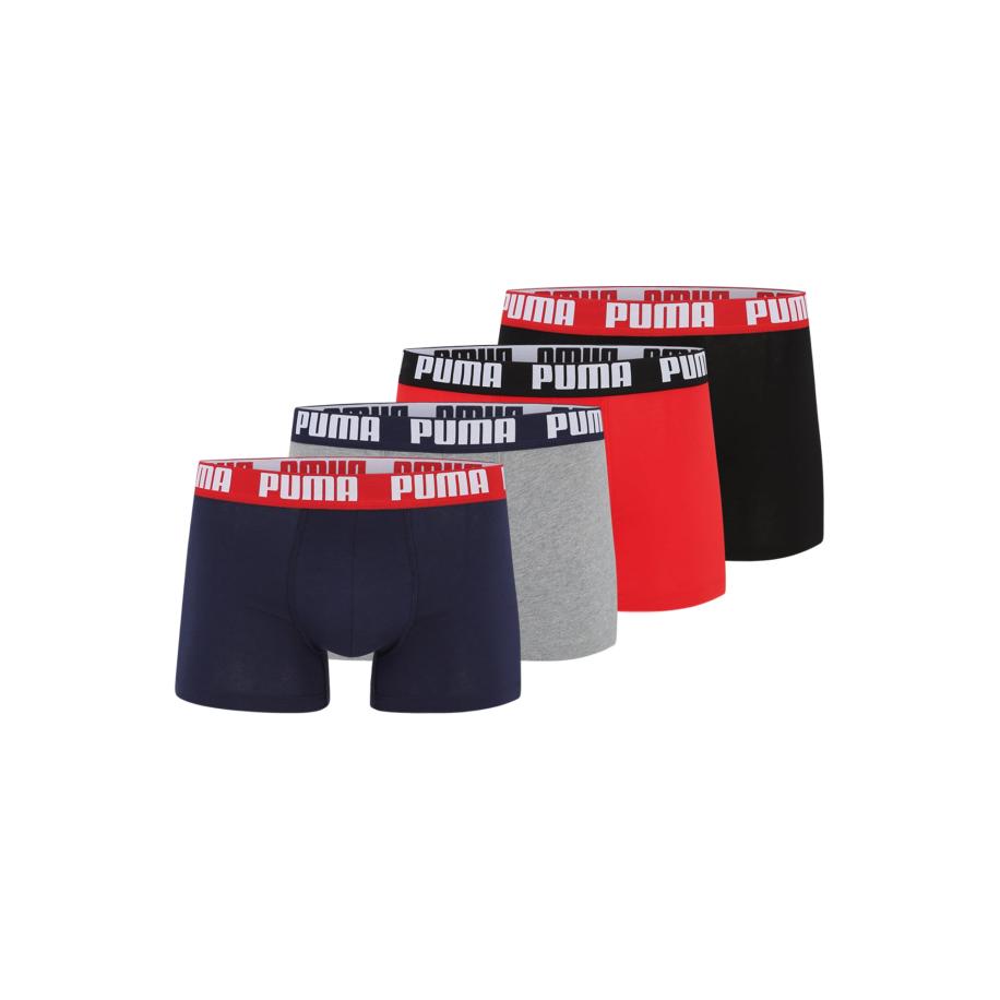 Puma PUMA Boxershorts navy / grijs gemêleerd / rood / zwart -