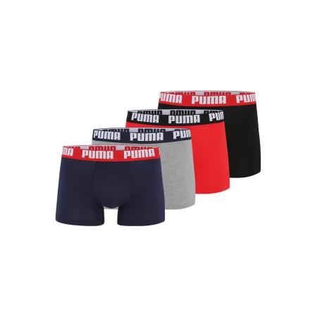 Puma PUMA Boxershorts navy / grijs gemêleerd / rood / zwart