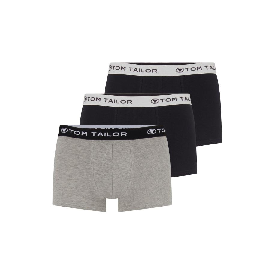 Tom Tailor TOM TAILOR Boxershorts antraciet / grijs gemêleerd / zwart / wit -