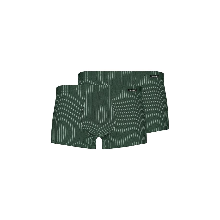 Skiny Skiny Boxershorts olijfgroen / lichtgroen -