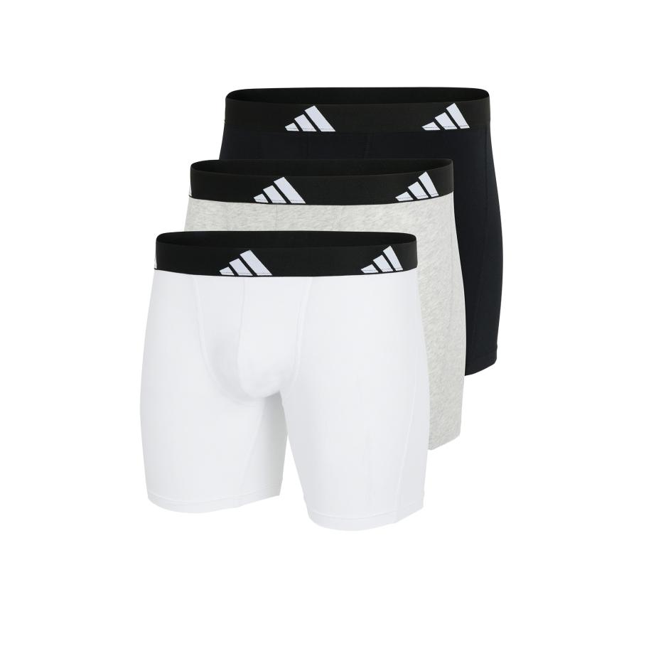 Adidas ADIDAS SPORTSWEAR Boxershorts Active Flex Cotton grijs gemêleerd / zwart / wit -