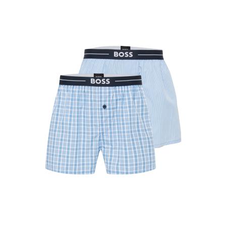 Hugo Boss BOSS Boxershorts Nos smoky blue / nachtblauw / lichtblauw / wit
