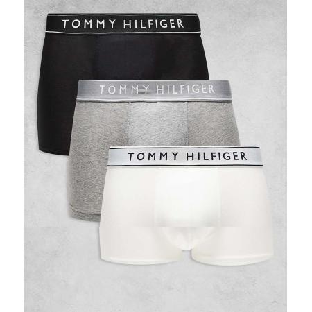 Tommy Hilfiger - Everyday Essentials - Set van 3 boxershorts in grijs/zwart/wit-Veelkleurig