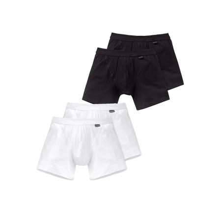Schiesser SCHIESSER Boxershorts Authentic zwart / wit