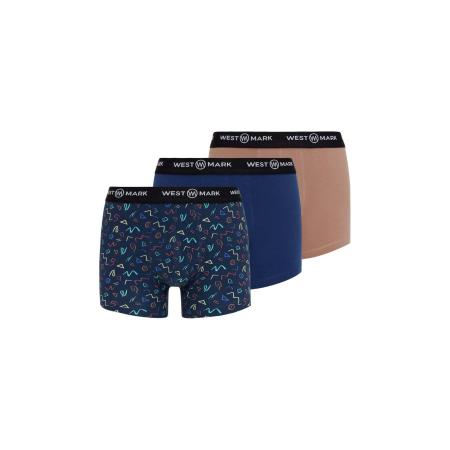 WESTMARK LONDON WESTMARK LONDON Boxershorts Oscar navy / lichtbruin / petrol / zwart