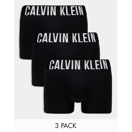 Calvin Klein - Intense Power - Set van 3 boxershorts van stretchkatoen in zwart