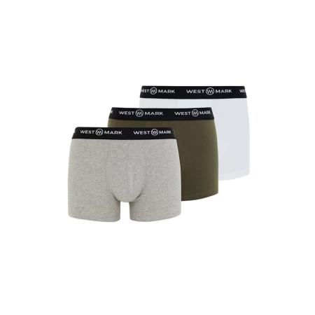 WESTMARK LONDON WESTMARK LONDON Boxershorts grijs gemêleerd / kaki / zwart / wit