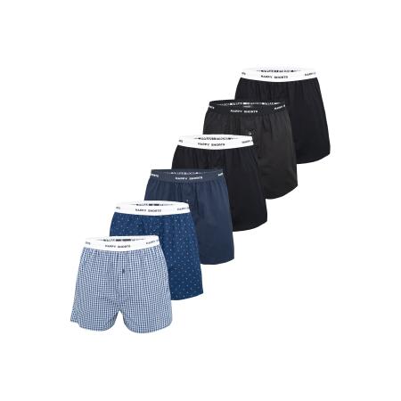 Happy Shorts Happy Shorts Boxershorts donkerblauw / zwart / wit