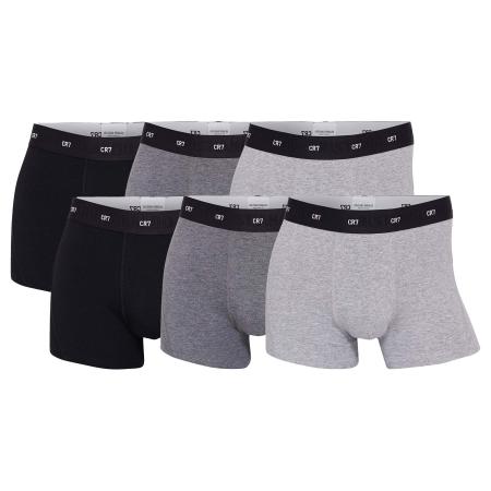 CR7 CR7 - Cristiano Ronaldo Boxershorts lichtgrijs / grijs gemêleerd / zwart