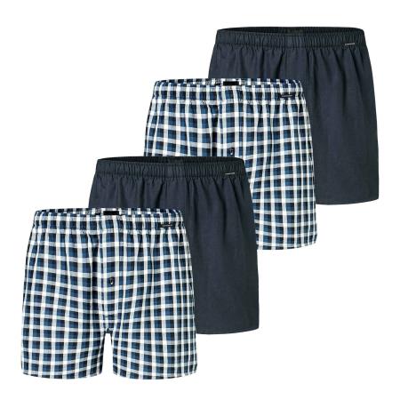 Schiesser SCHIESSER Boxershorts blauw / donkerblauw / grijs gemêleerd / offwhite