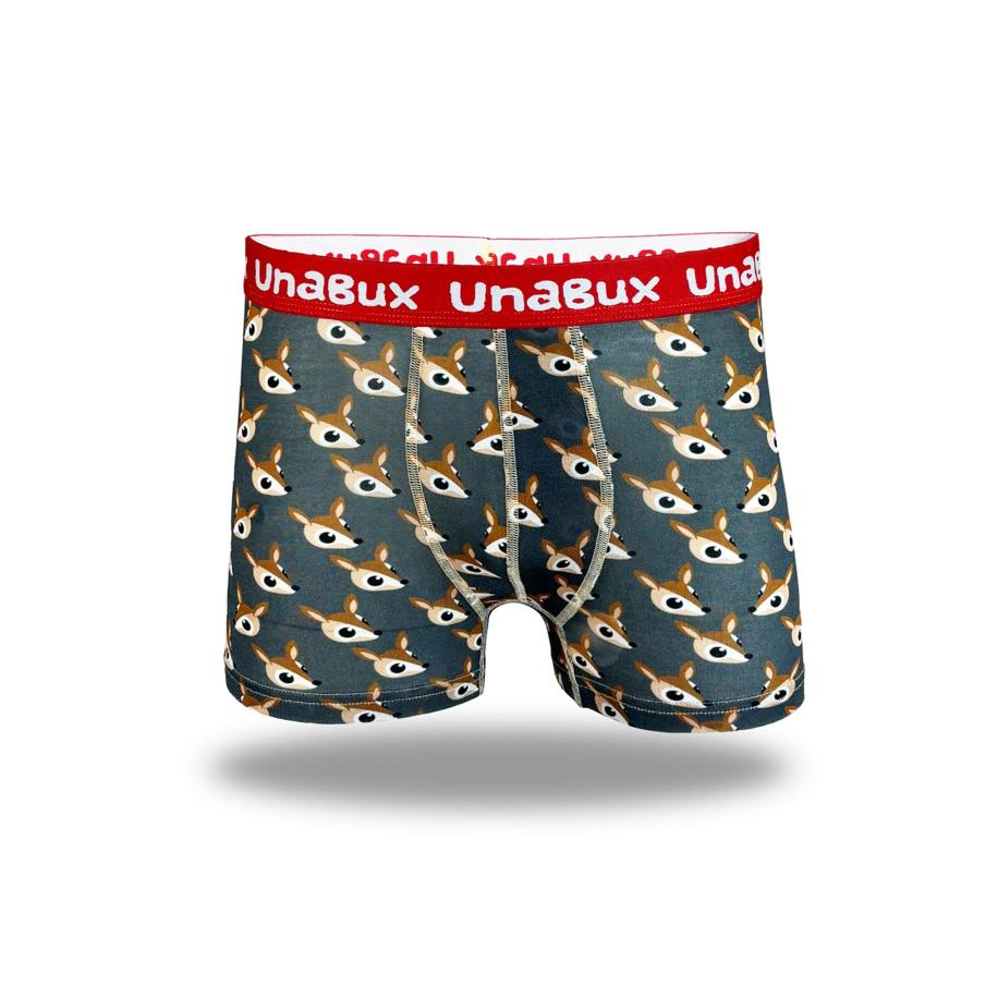 UnaBux UNABUX Boxershorts BLACK WHITE RABBIT bruin / grijs -