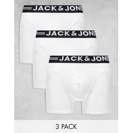 Jack & Jones - Set van 3 boxershorts in wit