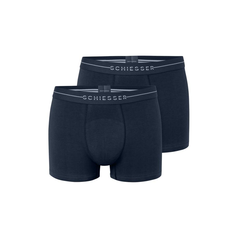 Schiesser SCHIESSER Boxershorts nachtblauw / wit -