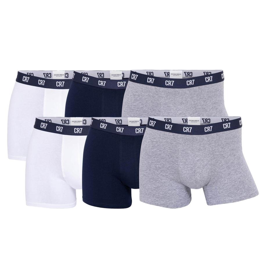 CR7 CR7 - Cristiano Ronaldo Boxershorts navy / grijs gemêleerd / wit -