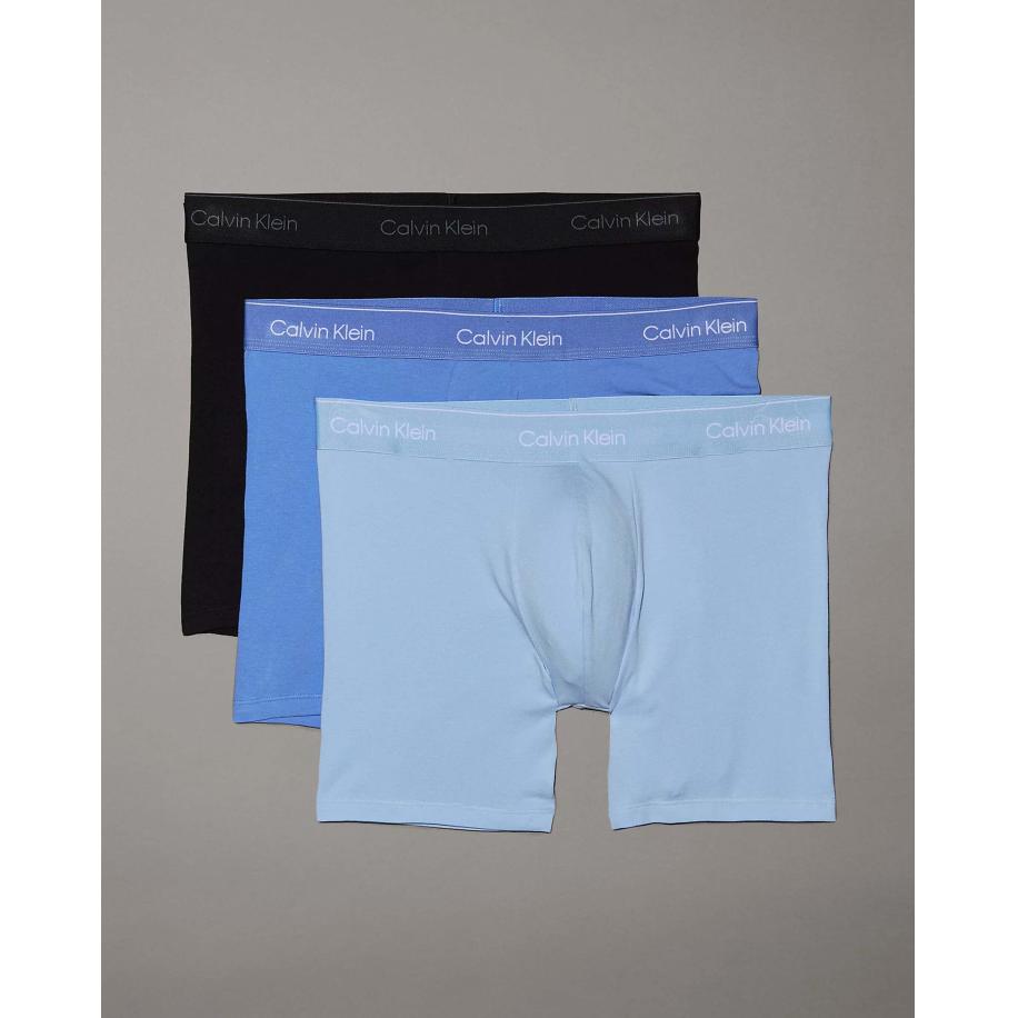 Calvin Klein Calvin Klein Underwear Boxershorts azuur / hemelsblauw / zwart / wit -