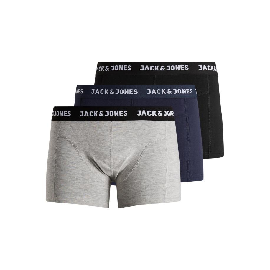 Jack & Jones JACK & JONES Boxershorts Anthony navy / grijs gemêleerd / zwart / wit -