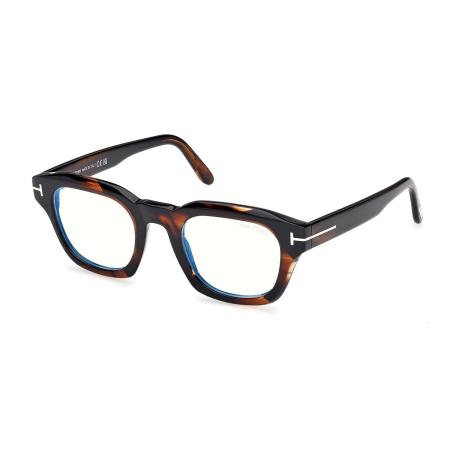 Tom Ford FT6083-B 056 Blauw-Light Block Tortoiseshell Heren Bril