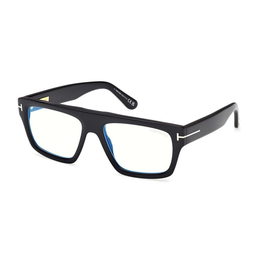 Tom Ford FT6084-B 1 Blauw-Light Block Zwart Heren Bril