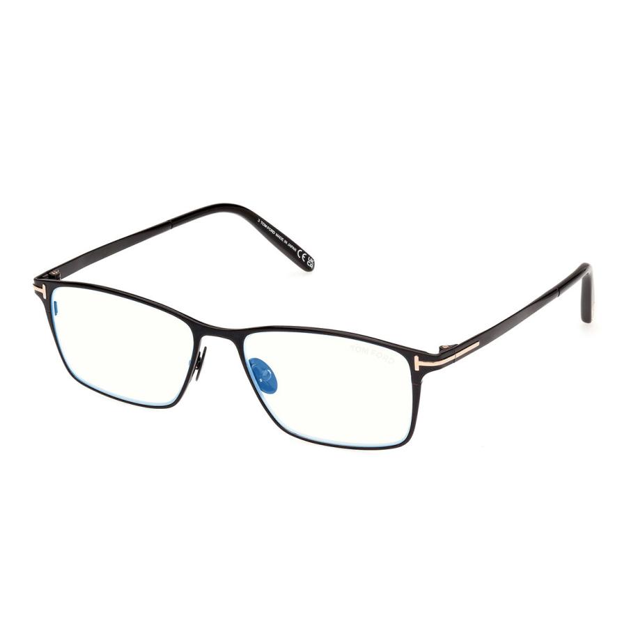 Tom Ford FT5935-B 1 Blauw-Light Block Zwart Heren Bril