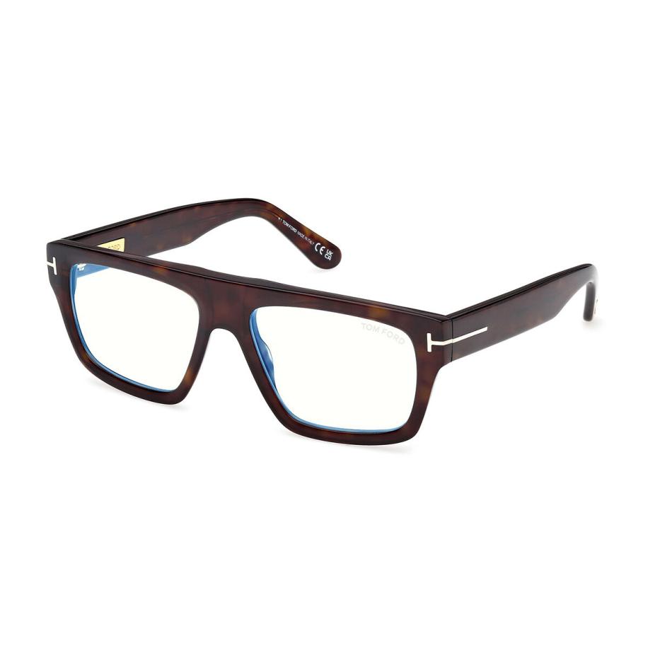 Tom Ford FT6084-B 52 Blauw-Light Block Tortoiseshell Heren Bril