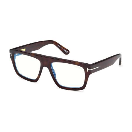 Tom Ford FT6084-B 052 Blauw-Light Block Tortoiseshell Heren Bril
