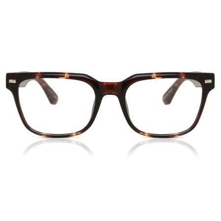 Heren Vierkant Volledige rand Plastic Tortoiseshell Bril - Anti-Blauwlichtglazen - Arise Collective