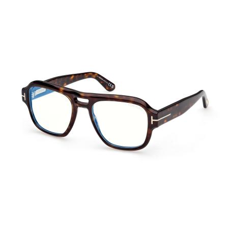 Tom Ford FT6085-B 052 Blauw-Light Block Tortoiseshell Heren Bril