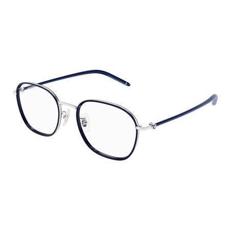 Montblanc MB0368OA Aziatische pasvorm 004 Zilver Heren Bril