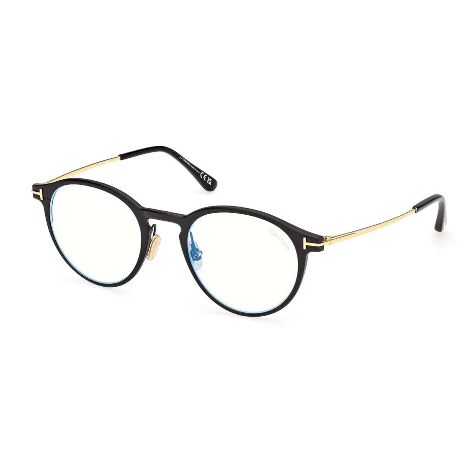 Tom Ford FT6088-B 2 Blauw-Light Block Zwart Heren Bril