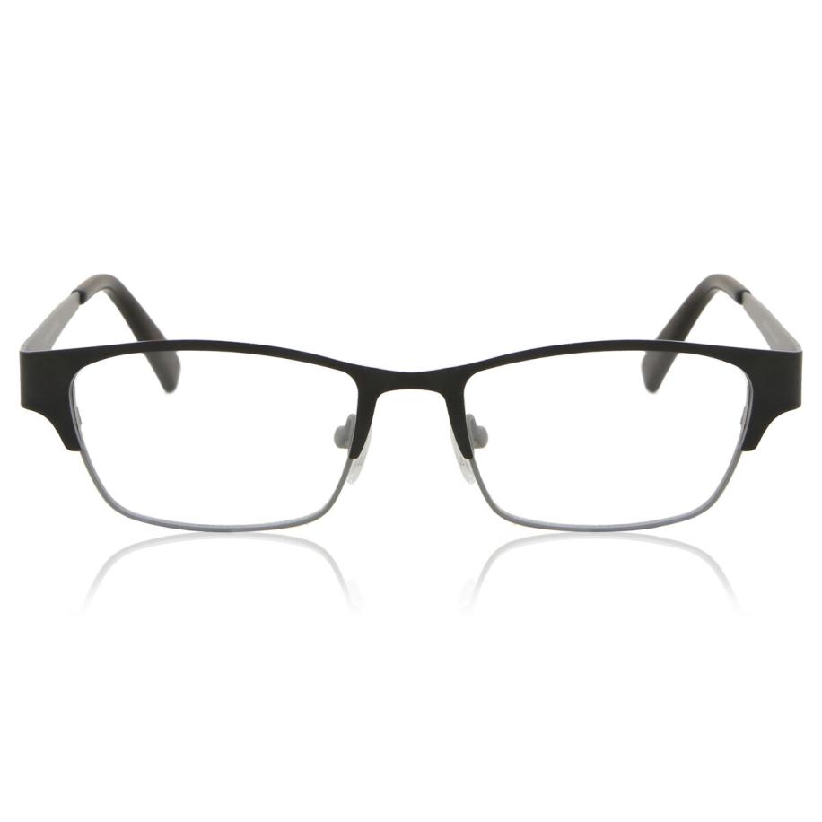 Heren Rechthoek Volledige rand Metaal Zwart Bril - Anti-Blauwlichtglazen - SmartBuy Collection