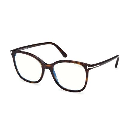 Tom Ford FT6089-B 052 Blauw-Light Block Tortoiseshell Dames Bril