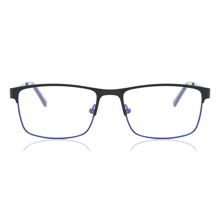Heren Rechthoek Volledige rand Metaal Blauw Bril - Anti-Blauwlichtglazen - SmartBuy Collection