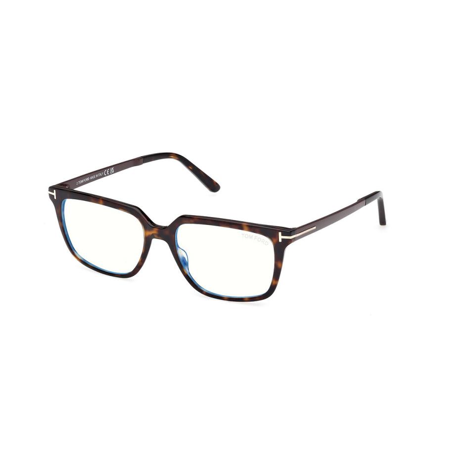Tom Ford FT6039-B 52 Blauw-Light Block Tortoiseshell Heren Bril